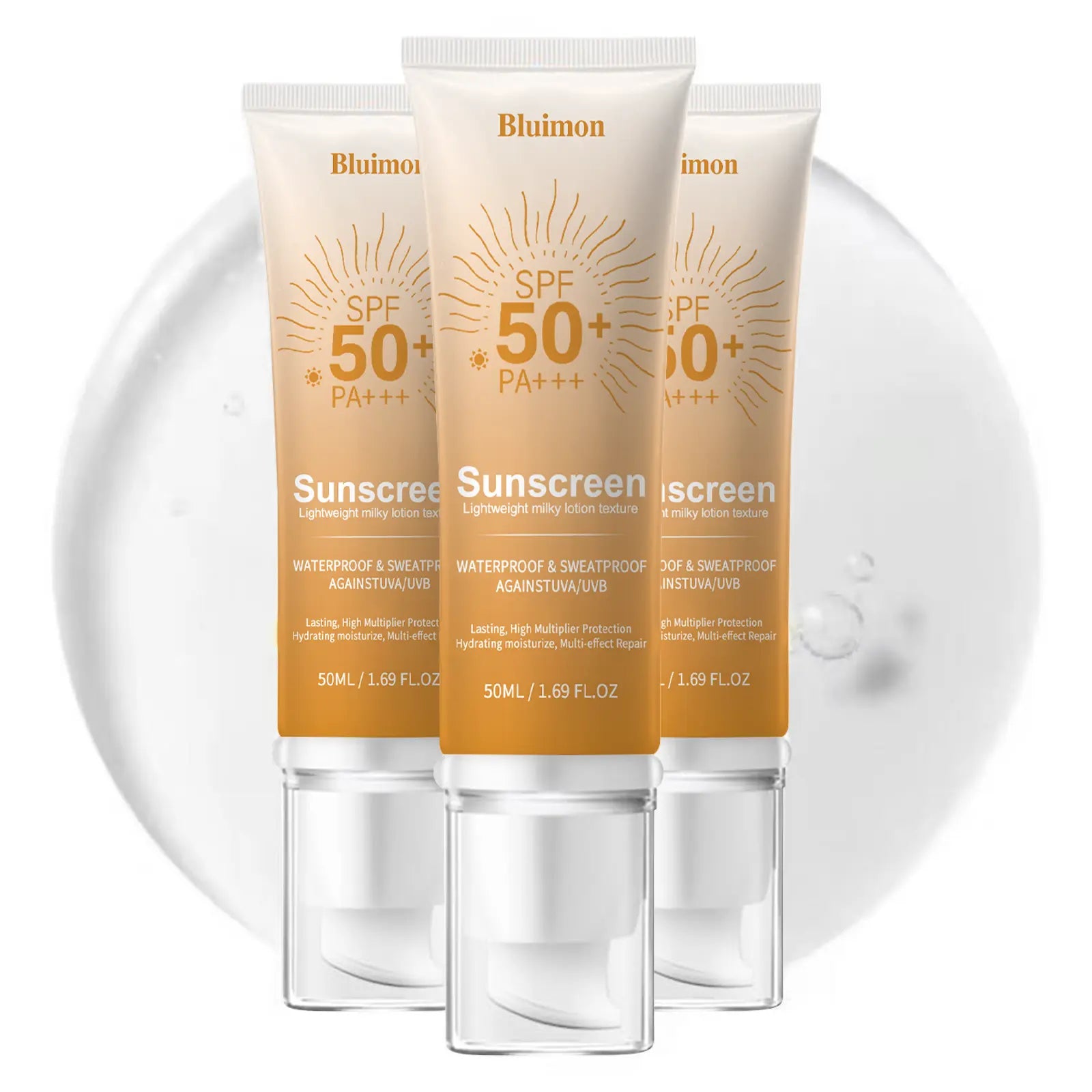 Daily Illuminating Tinted Fluid Liquid SPF 50 Facial Sunscreen - Broad Spectrum, Moisturizing, Hydrating Sun Care, Lightweight, No White Cast, Even Skin Tone, Natural Look, Youth-Enhancing for Radiant Skin, Ideal for Daily Facial Routine, Facial Sunscreen