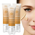 Daily Illuminating Tinted Fluid Liquid SPF 50 Facial Sunscreen - Broad Spectrum, Moisturizing, Hydrating Sun Care, Lightweight, No White Cast, Even Skin Tone, Natural Look, Youth-Enhancing for Radiant Skin, Ideal for Daily Facial Routine, Facial Sunscreen