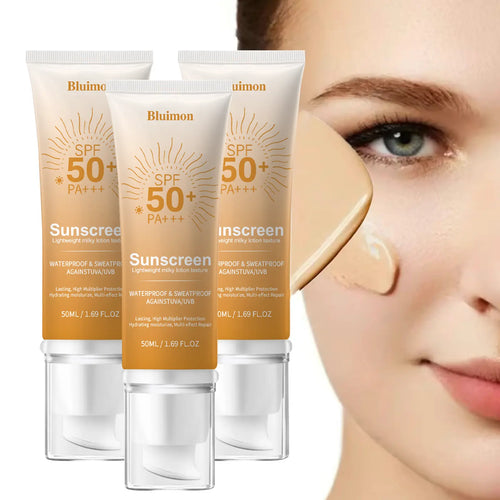Daily Illuminating Tinted Fluid Liquid SPF 50 Facial Sunscreen - Broad Spectrum, Moisturizing, Hydrating Sun Care, Lightweight, No White Cast, Even Skin Tone, Natural Look, Youth-Enhancing for Radiant Skin, Ideal for Daily Facial Routine, Facial Sunscreen