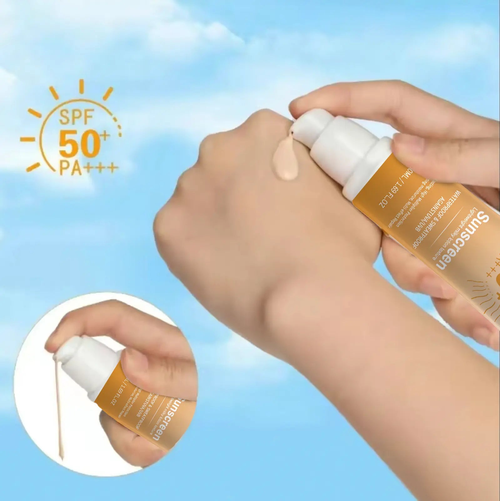 Daily Illuminating Tinted Fluid Liquid SPF 50 Facial Sunscreen - Broad Spectrum, Moisturizing, Hydrating Sun Care, Lightweight, No White Cast, Even Skin Tone, Natural Look, Youth-Enhancing for Radiant Skin, Ideal for Daily Facial Routine, Facial Sunscreen